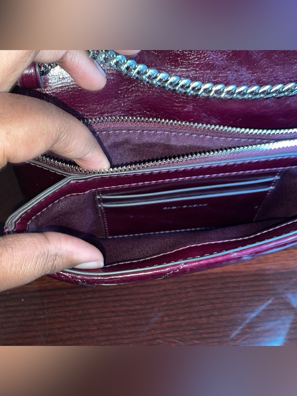 Tory Burch Quilted Leather Continental Wallet - Burgundy - Picture 3 of 3